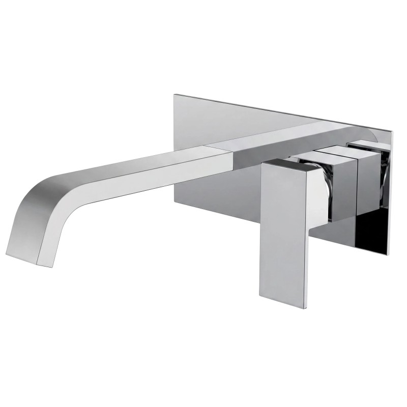 Wall-mounted basin faucet